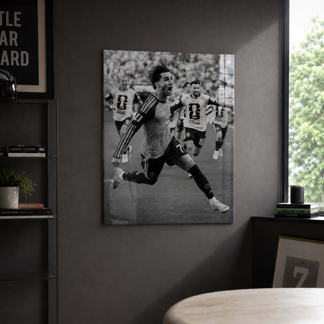 Cuadro Póster Futbolista Celebrando | Decoración de Fútbol