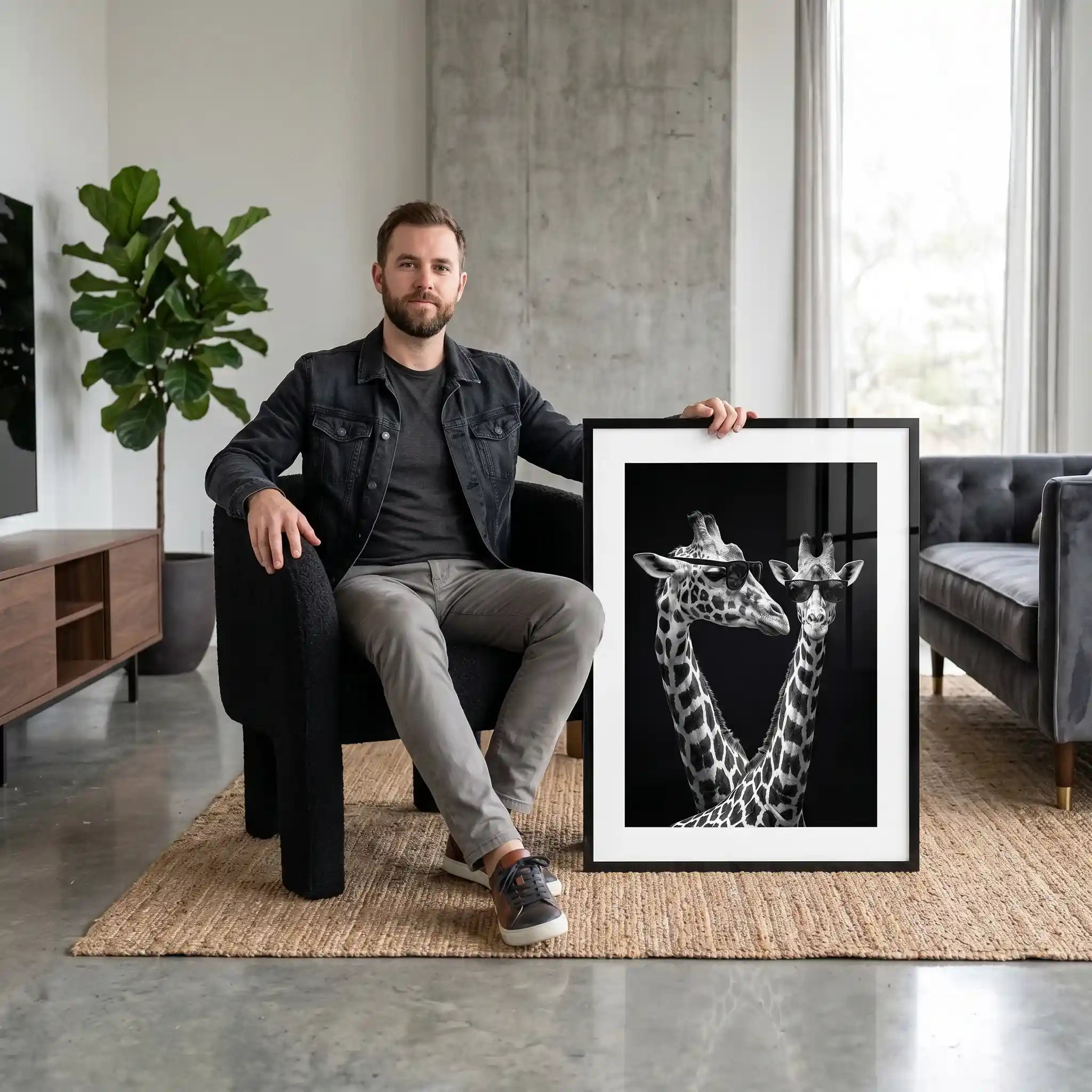 Cuadro Póster Jirafas | Decoración Elegante