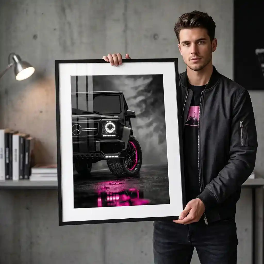 Cuadro Póster Mercedes-Benz Clase G | Decoración Urbana