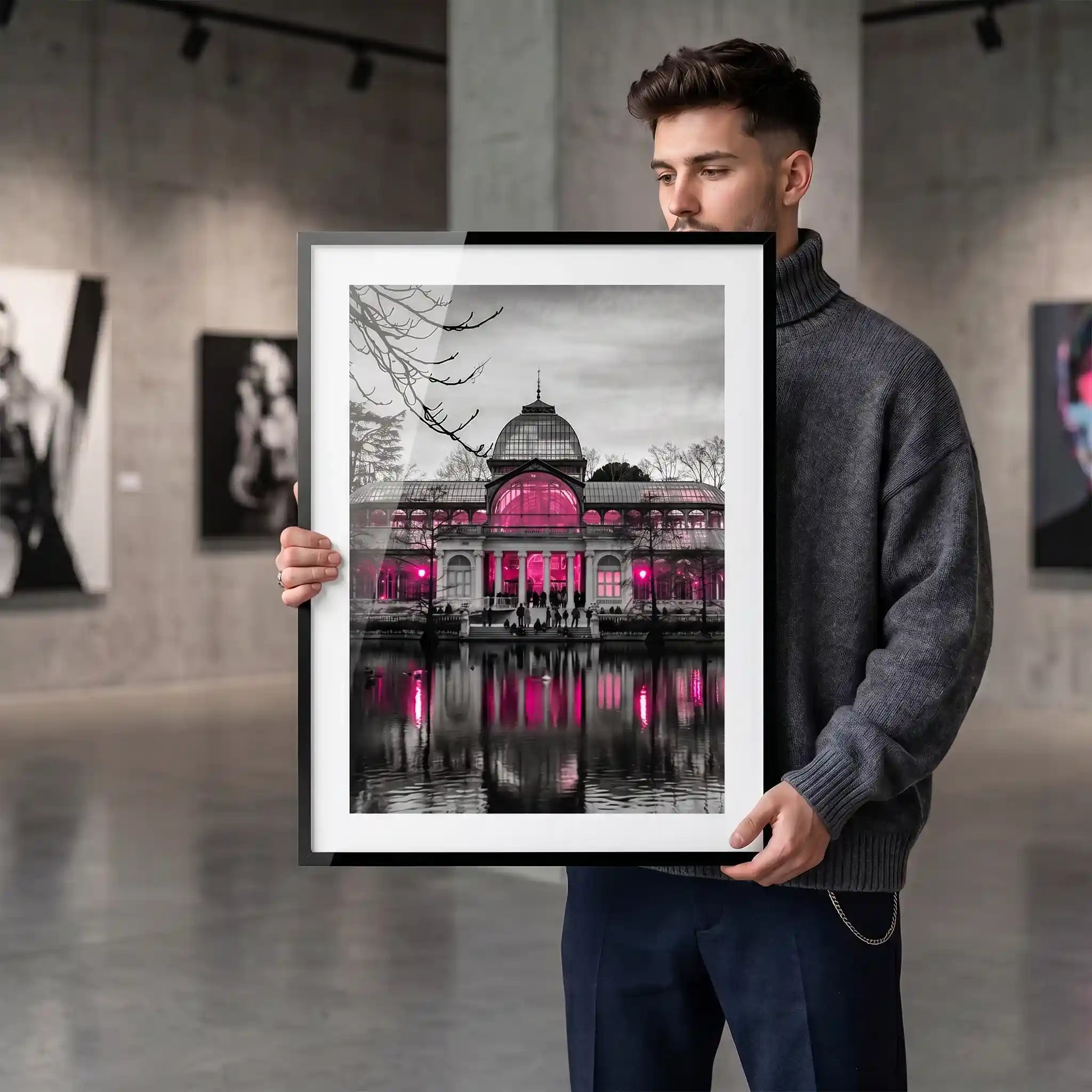 Cuadro Póster Palacio de Cristal | Decoración de Madrid