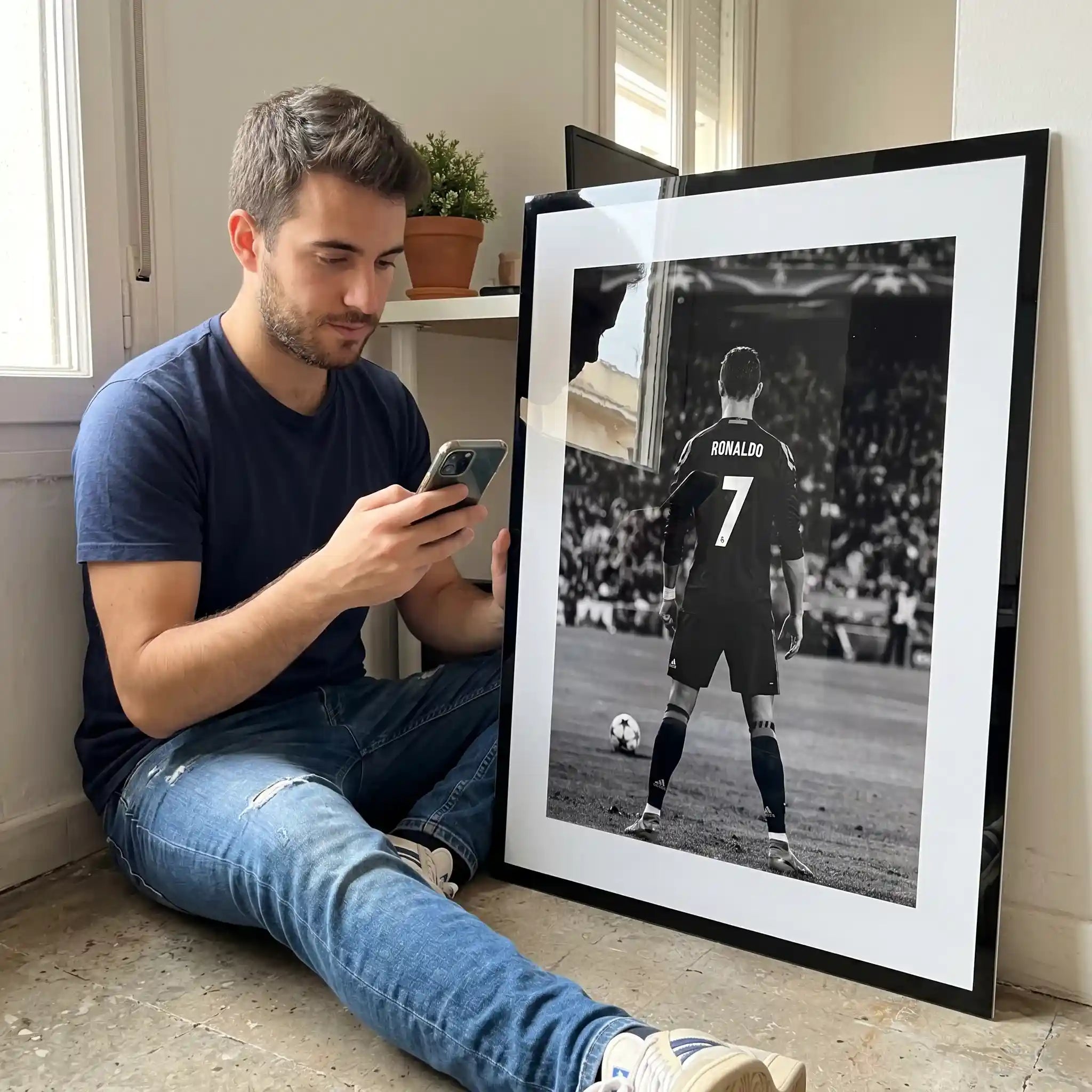 Cuadro Póster Cristiano Ronaldo 7 | Decoración de Fútbol