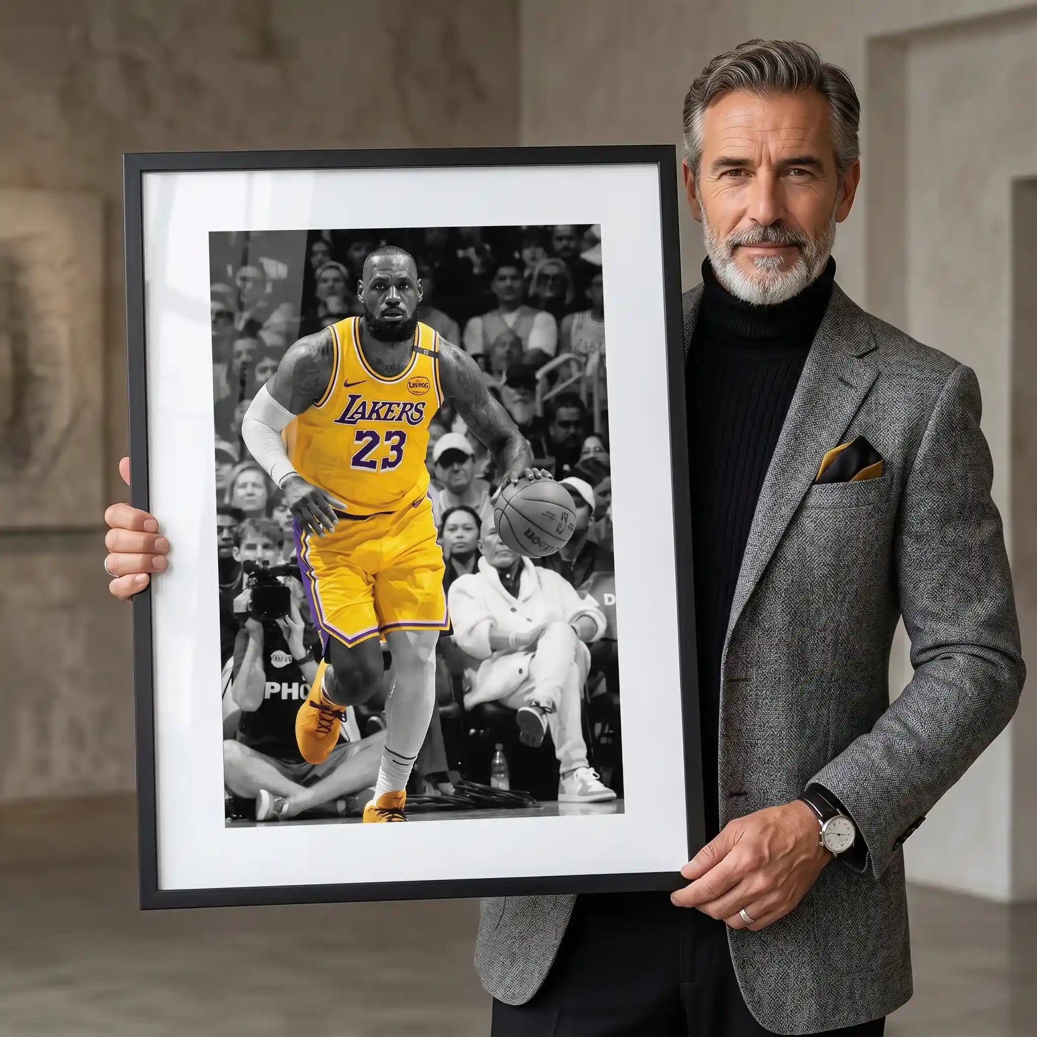 Cuadro Póster LeBron James | Decoración de Baloncesto