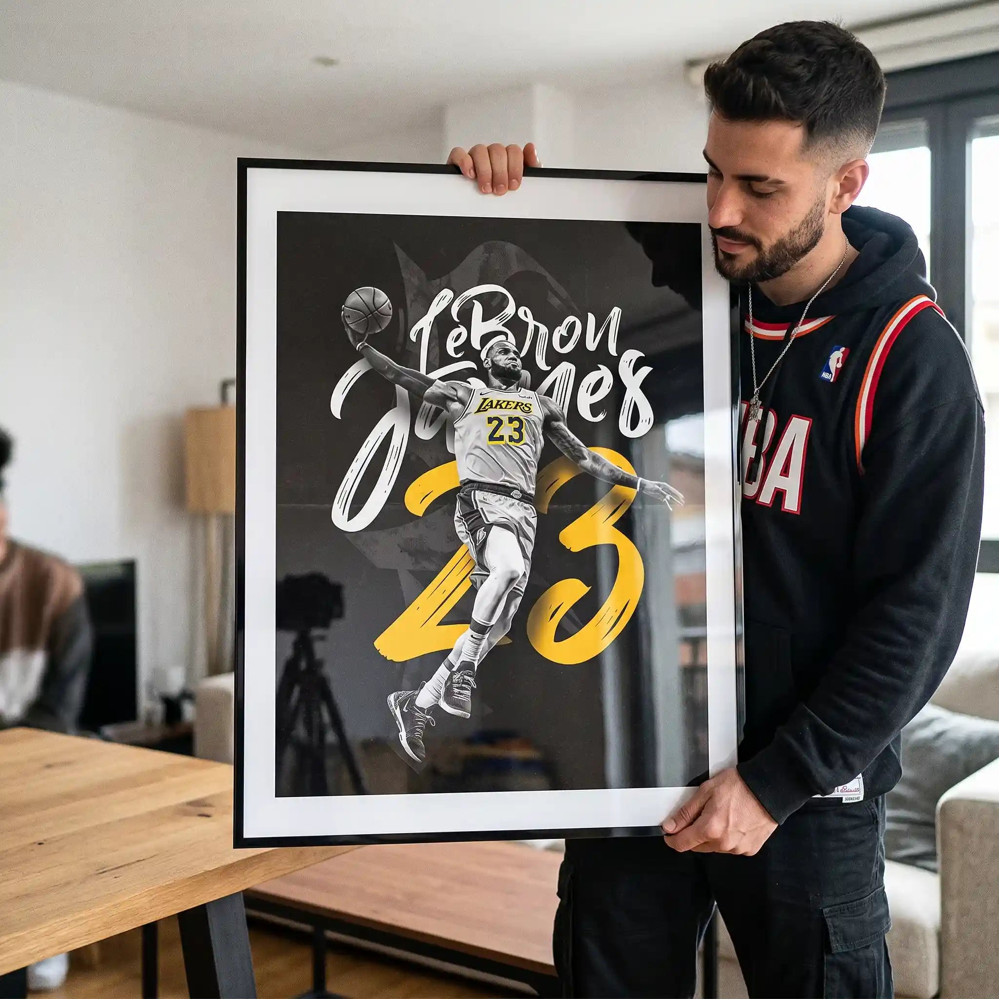 Cuadro Póster LeBron James 23 | Decoración de Baloncesto