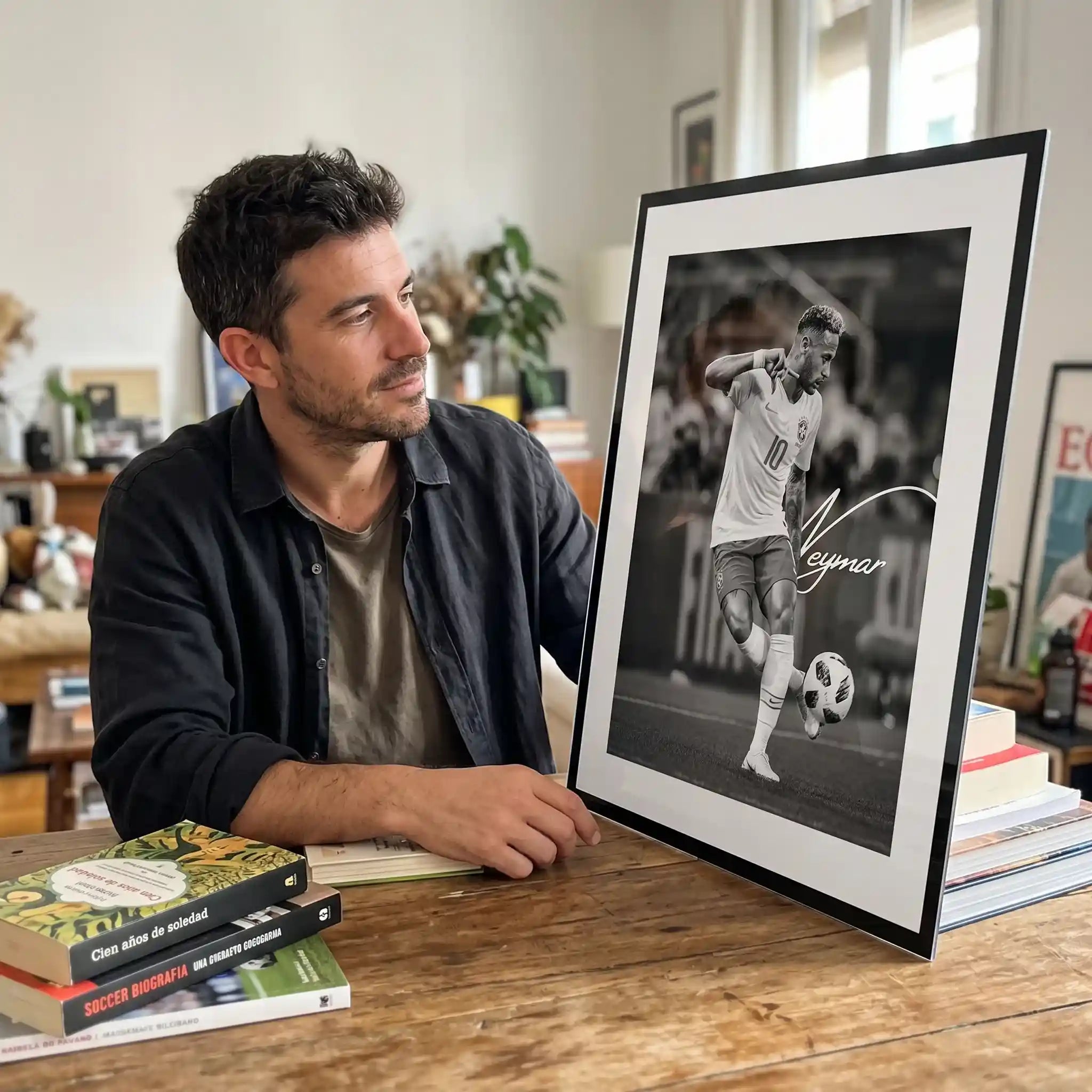 Cuadro Póster Neymar Jr. | Decoración de Fútbol