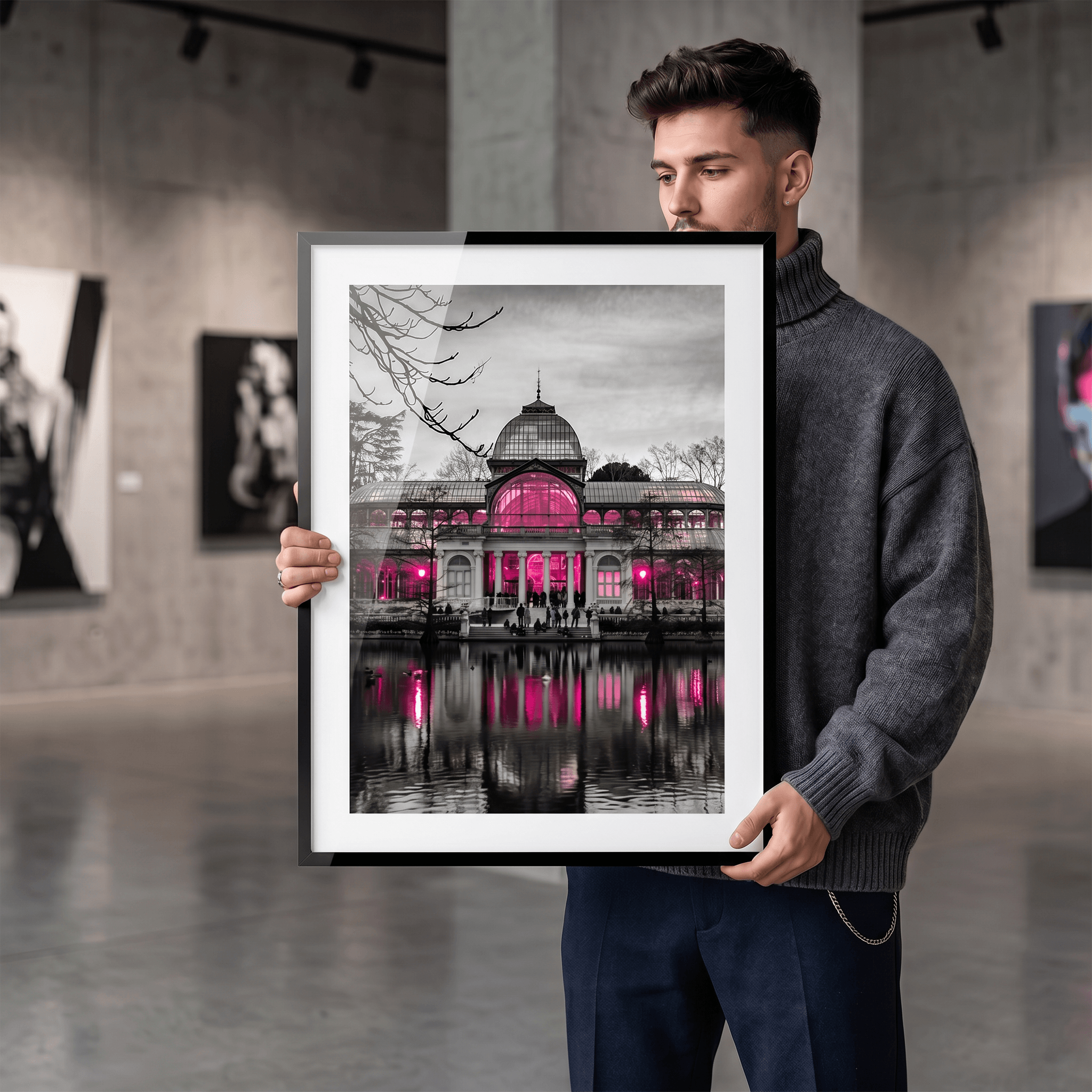 Cuadro Póster Palacio de Cristal | Decoración de Madrid
