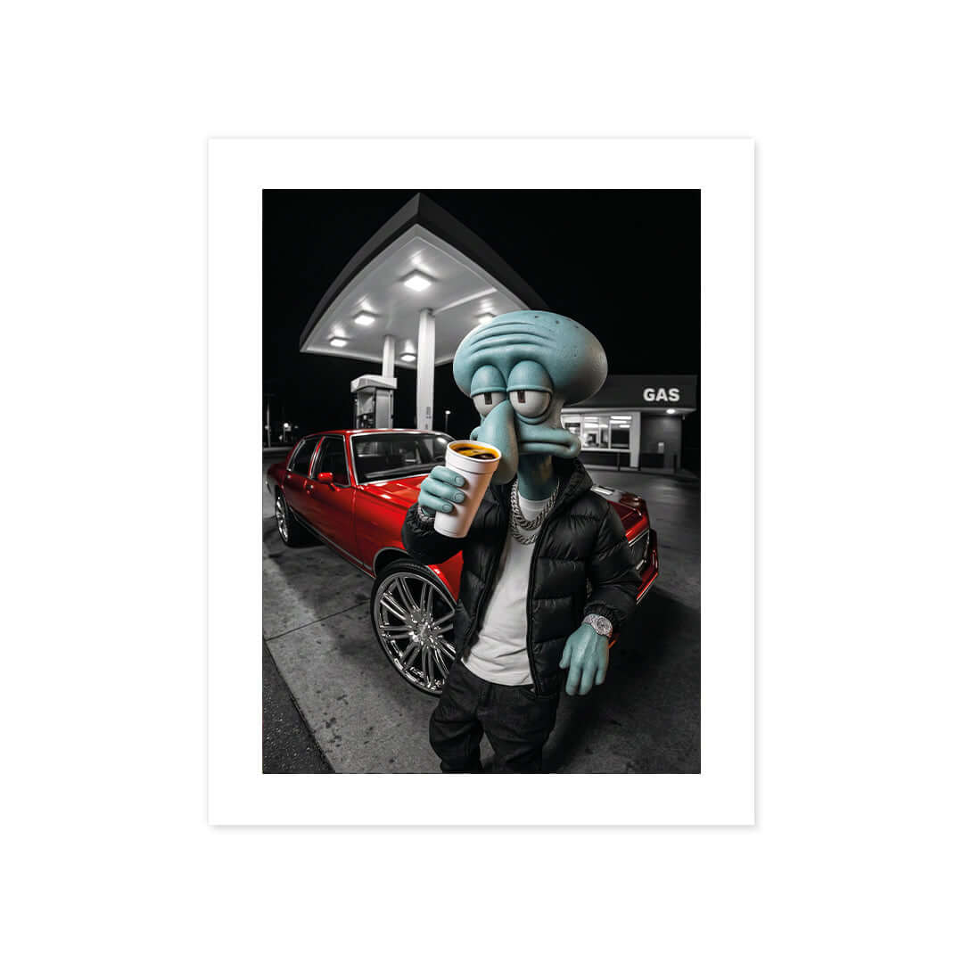 Cuadro Póster Calamardo Urbano | Decoración Moderna