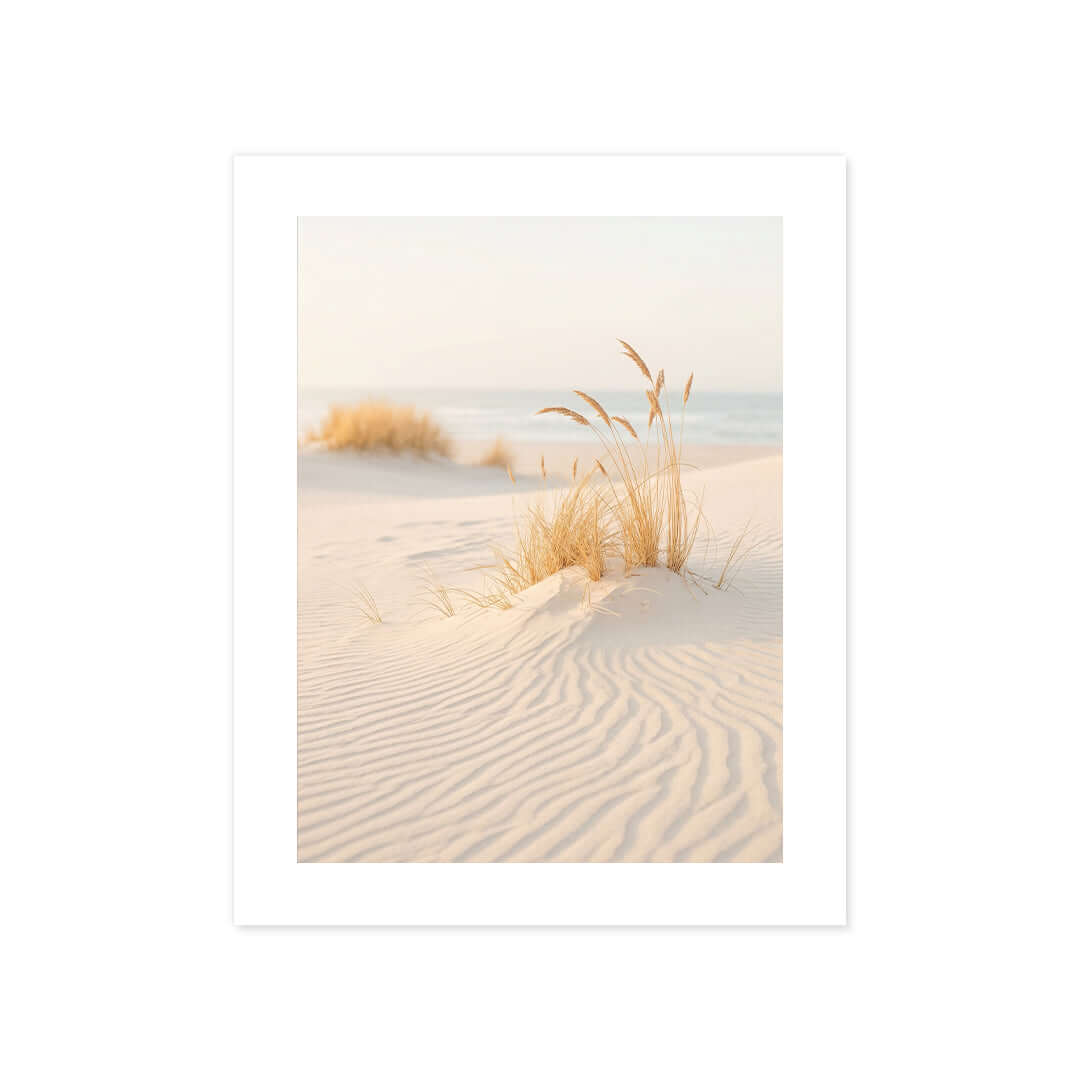 Cuadro Póster Dunas de Arena | Decoración Costera Minimalista