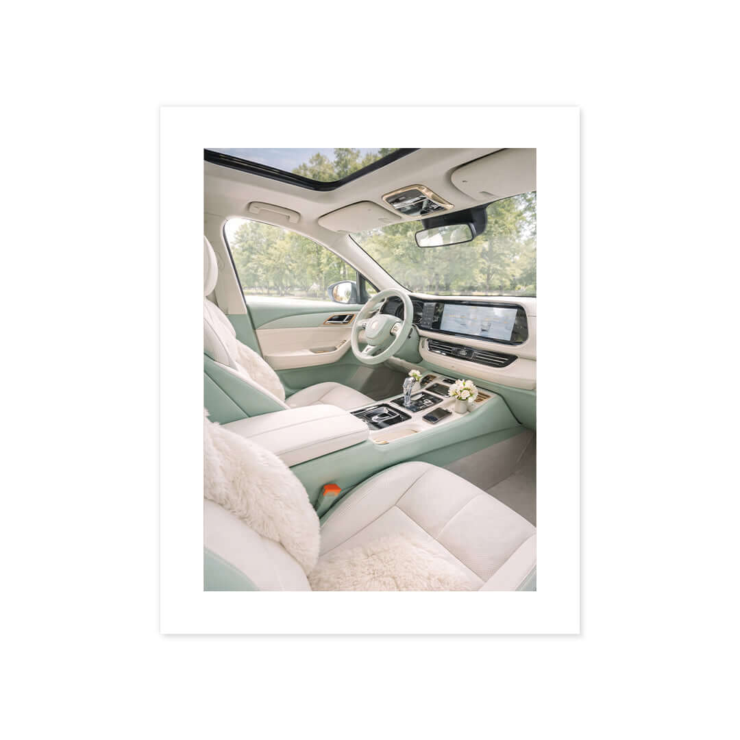 Cuadro Póster Interior de Coche Elegante | Decoración Moderna