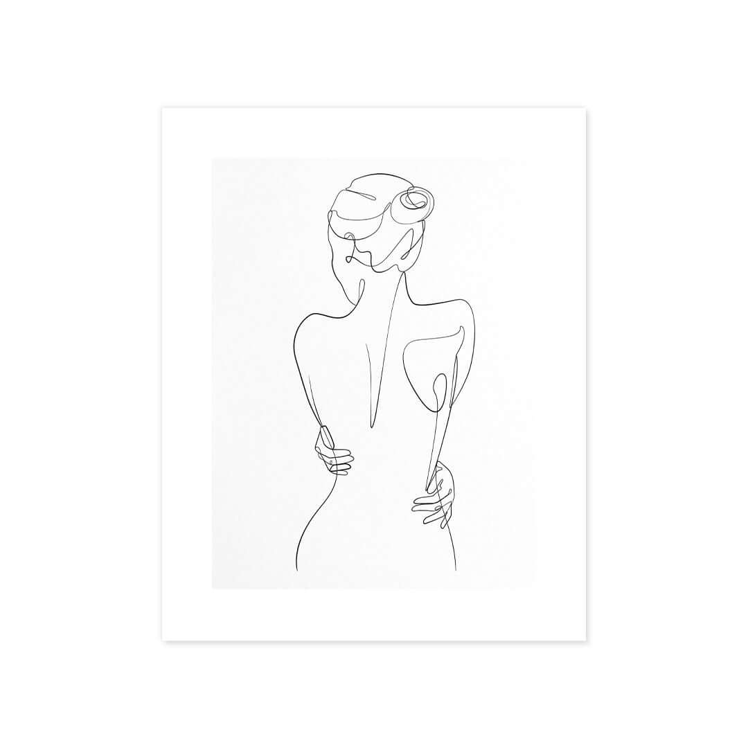 Cuadro Póster Silueta Femenina | Decoración Minimalista