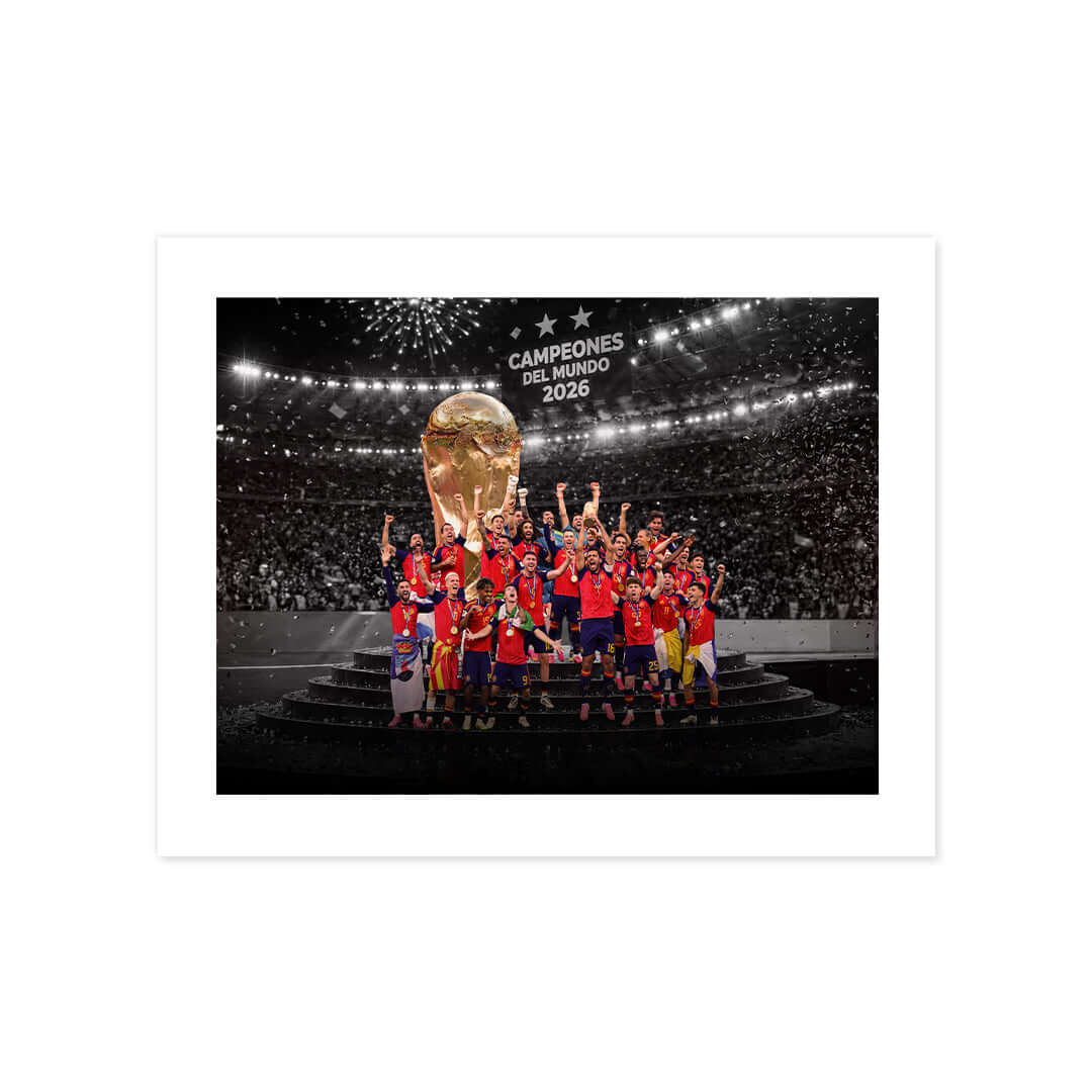 Cuadro Póster España Campeona del Mundo 2026 | Fútbol