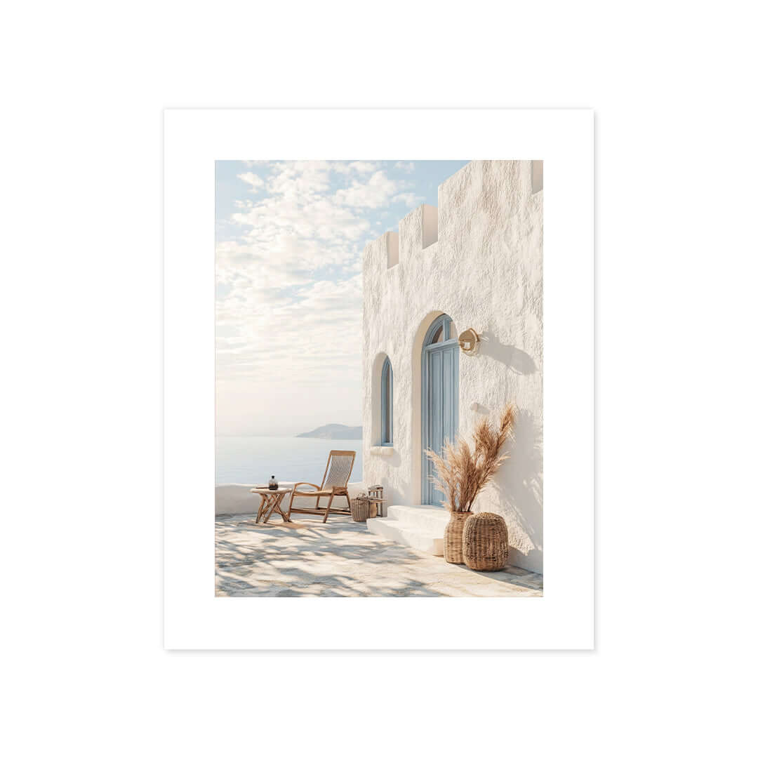 Cuadro Póster Refugio Mediterráneo | Decoración Costera