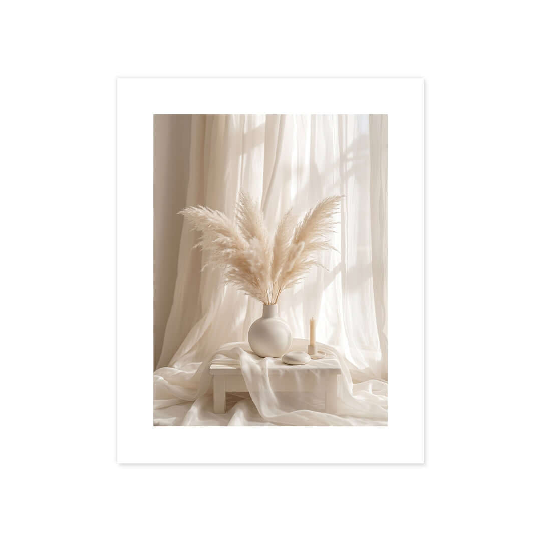 Cuadro Póster Botánico Beige | Decoración Minimalista