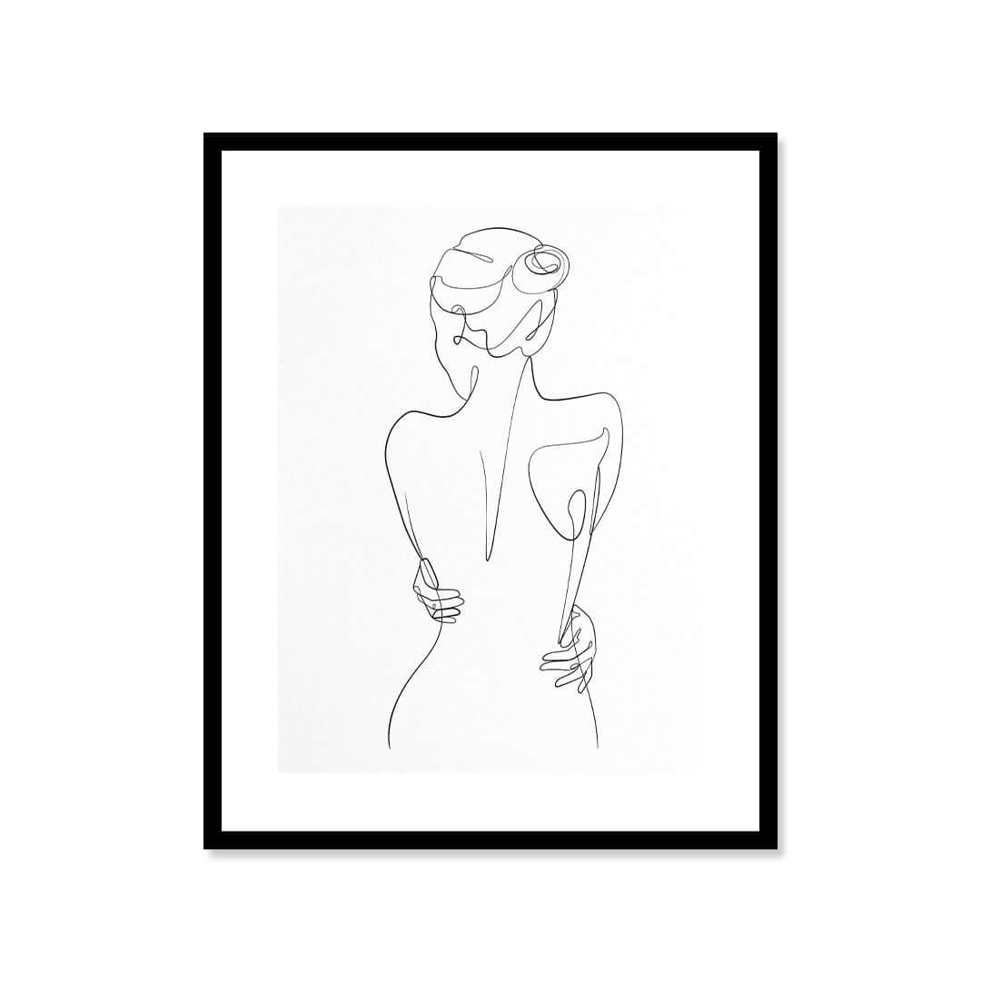 Cuadro Póster Silueta Femenina | Decoración Minimalista