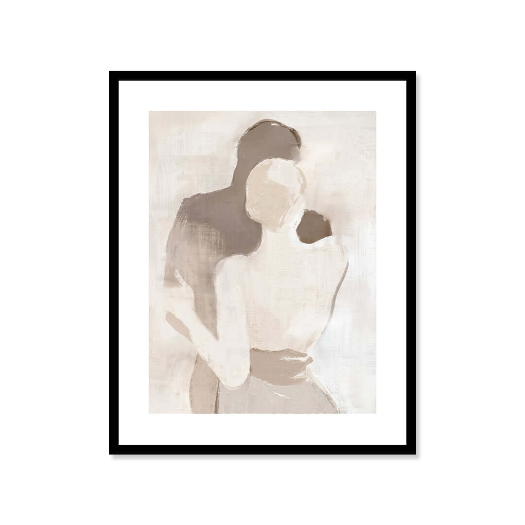Cuadro Póster Pareja Abstracta | Decoración Beige