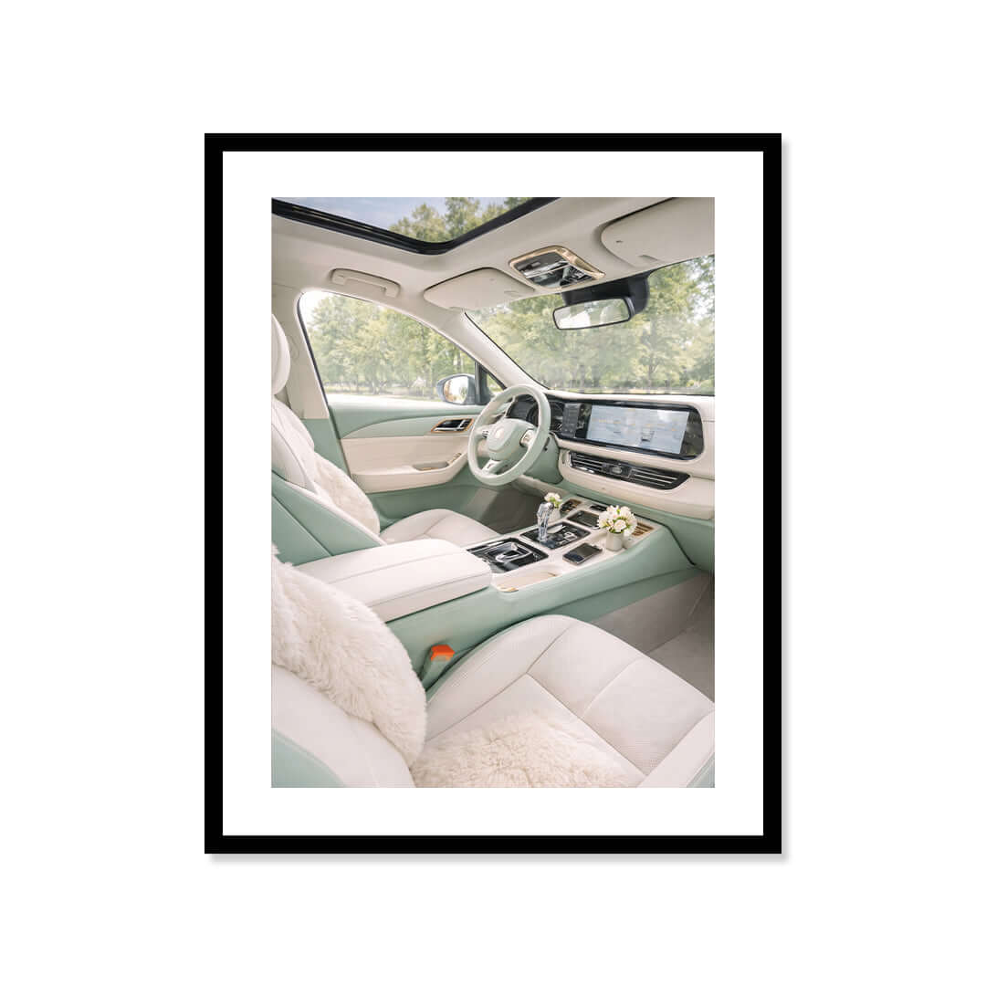 Cuadro Póster Interior de Coche Elegante | Decoración Moderna