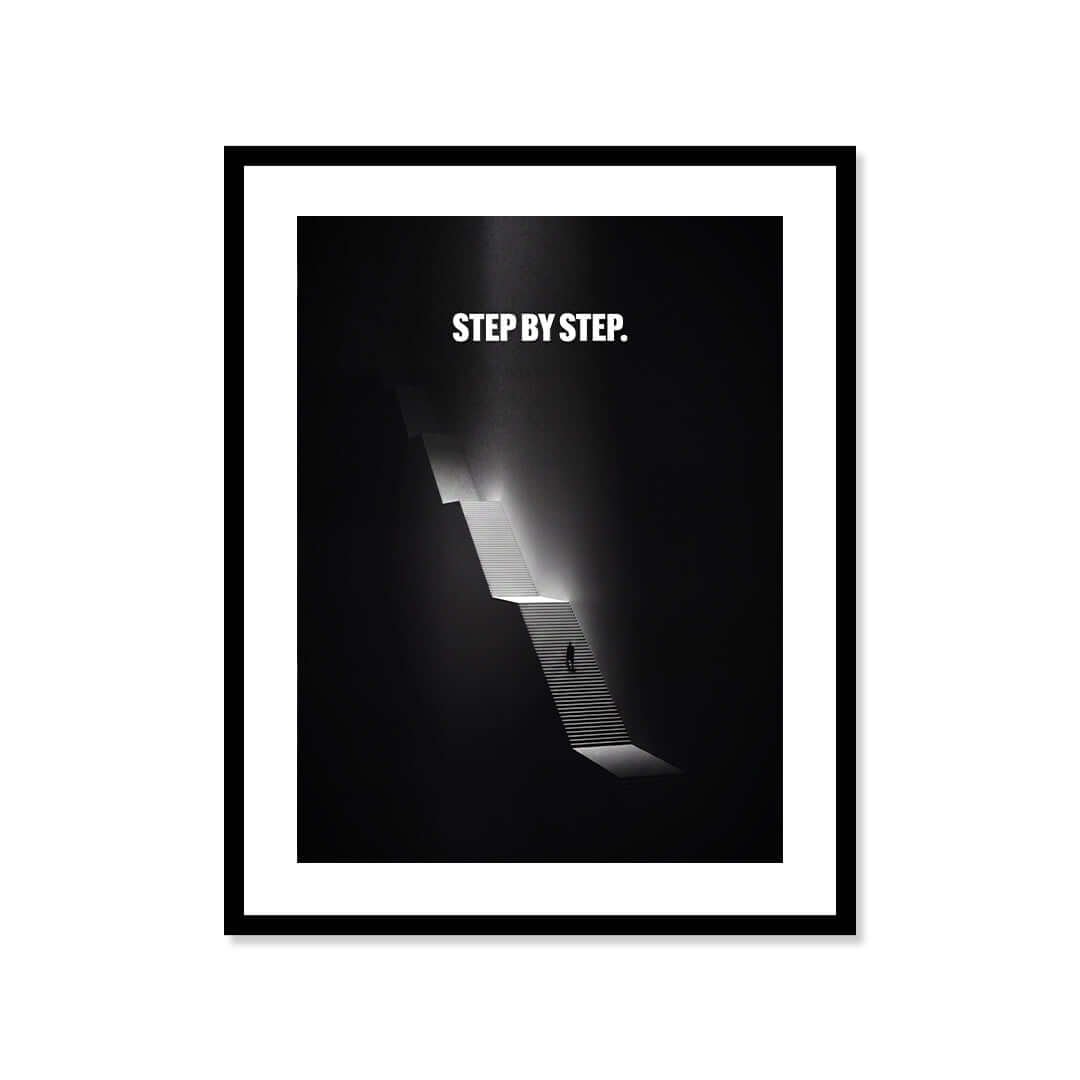 Cuadro Póster Step by Step | Decoración Motivacional