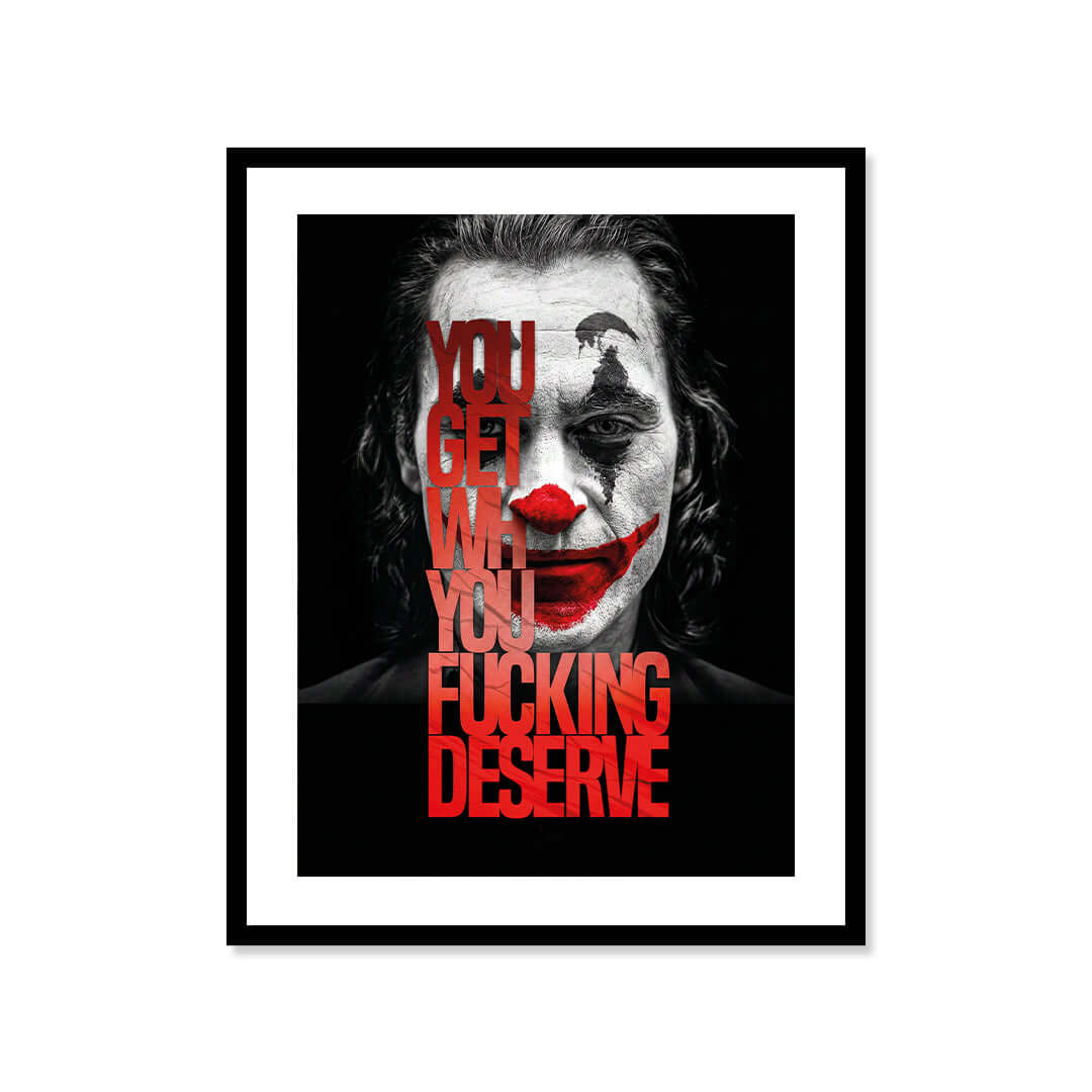 Cuadro Póster Joker con Frase | Decoración Oscura