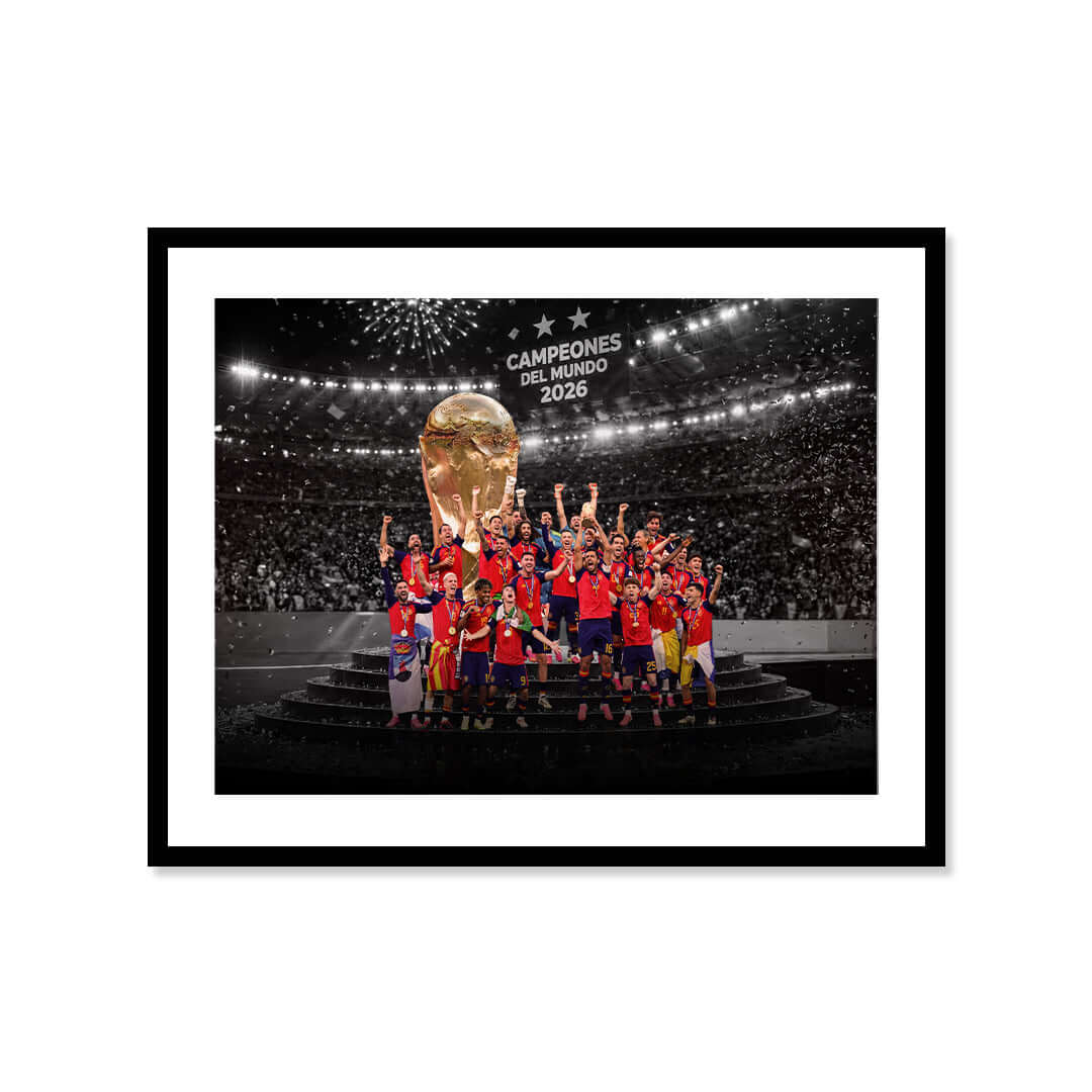 Cuadro Póster España Campeona del Mundo 2026 | Fútbol