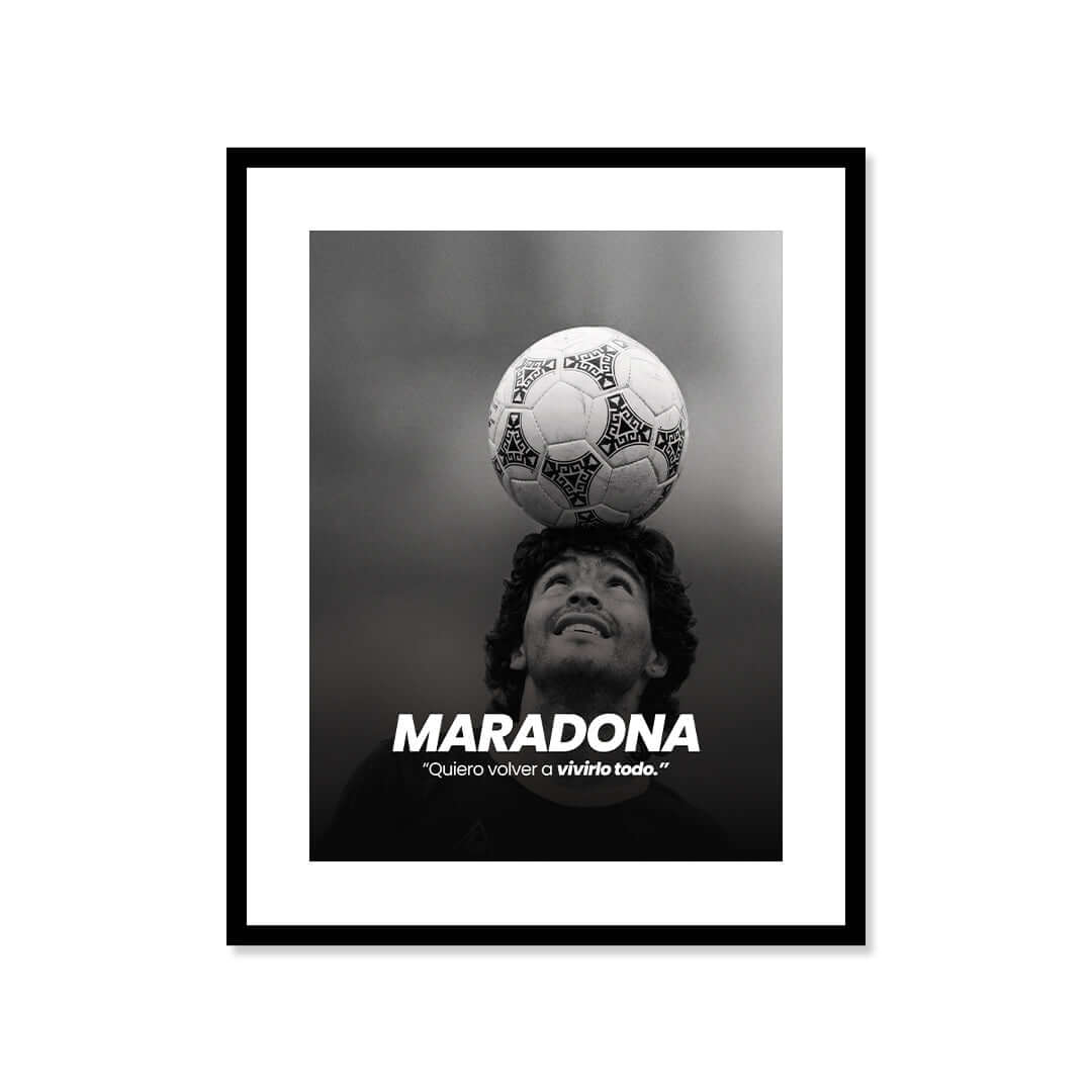 Cuadro Póster Maradona | Decoración de Fútbol