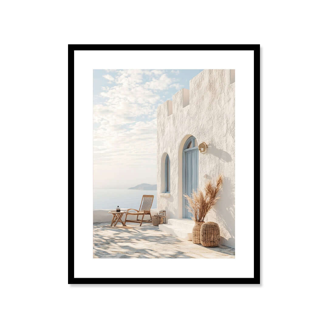 Cuadro Póster Refugio Mediterráneo | Decoración Costera