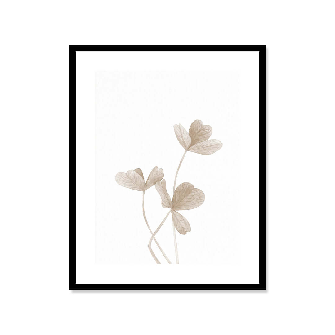 Cuadro Póster Flores Minimalistas | Decoración Beige