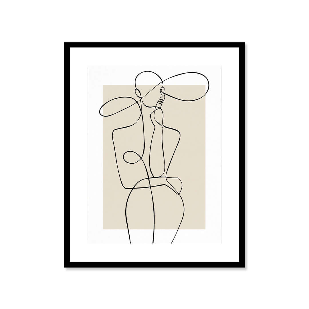 Cuadro Póster Silueta de Mujer | Decoración Minimalista