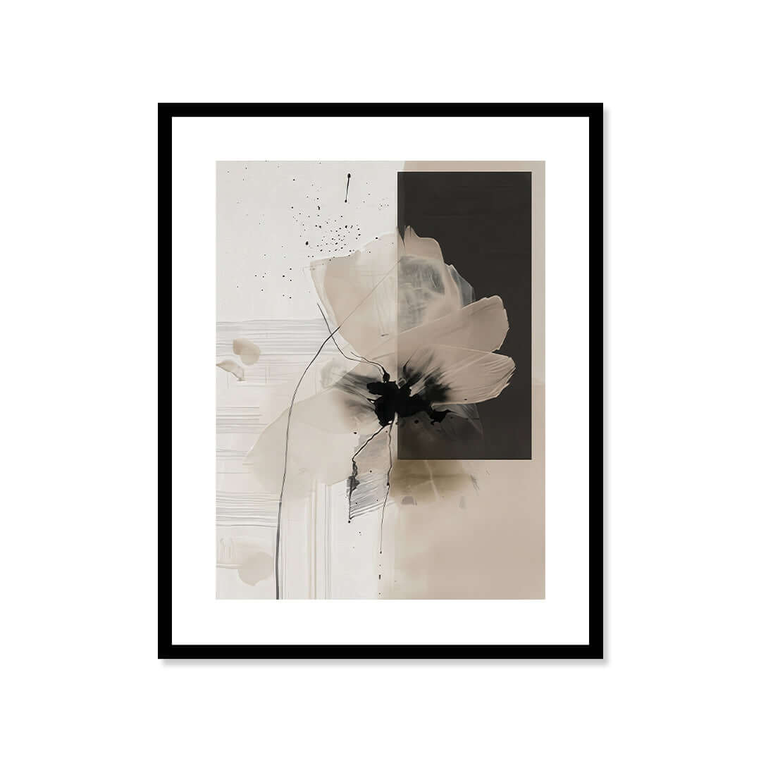 Cuadro Póster Flor Abstracta | Decoración Minimalista