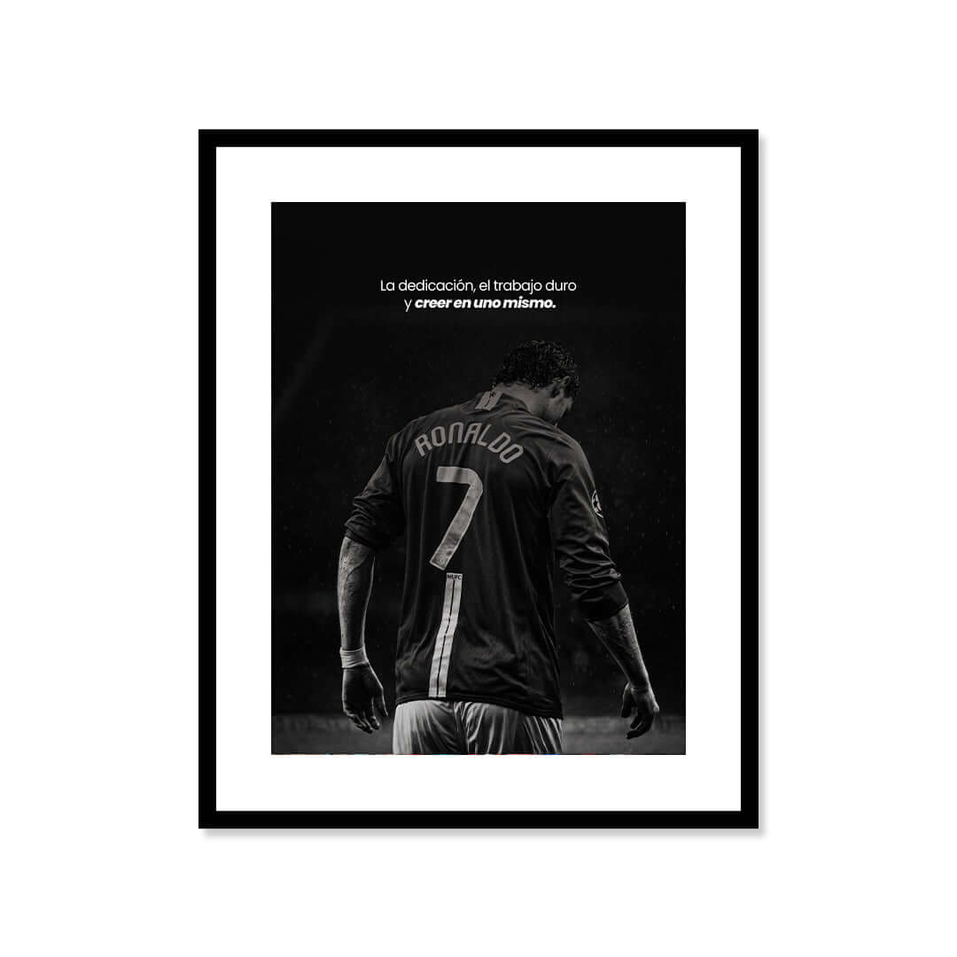 Cuadro Póster Cristiano Ronaldo 7 | Decoración de Fútbol