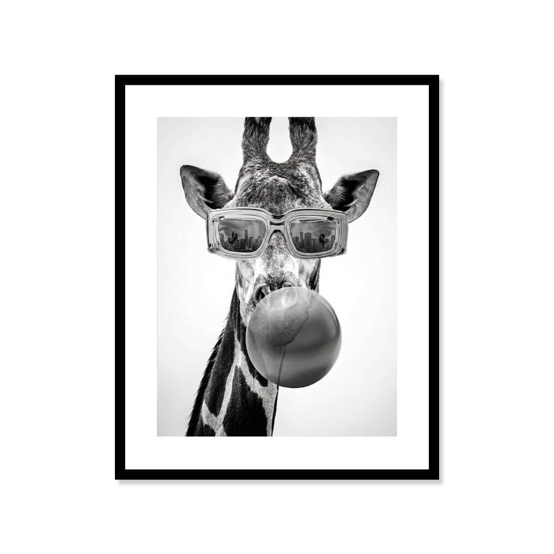 Cuadro Póster Jirafa con Gafas | Decoración Original