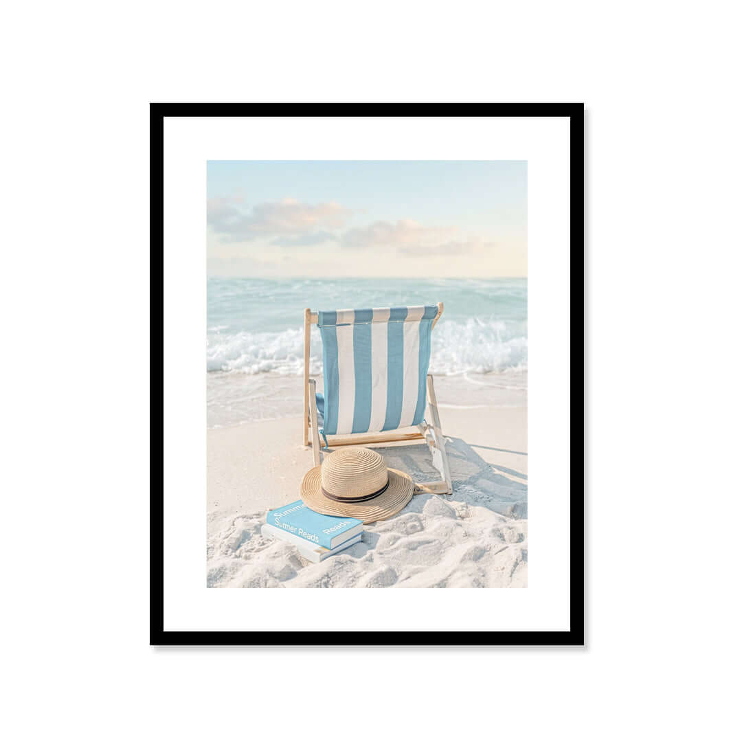 Cuadro Póster Silla de Playa | Decoración Costera