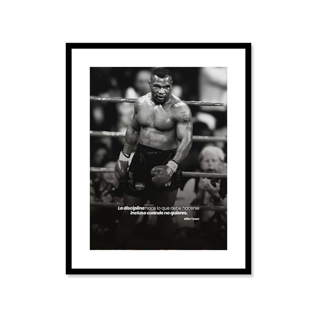 Cuadro Póster Mike Tyson | Decoración de Boxeo