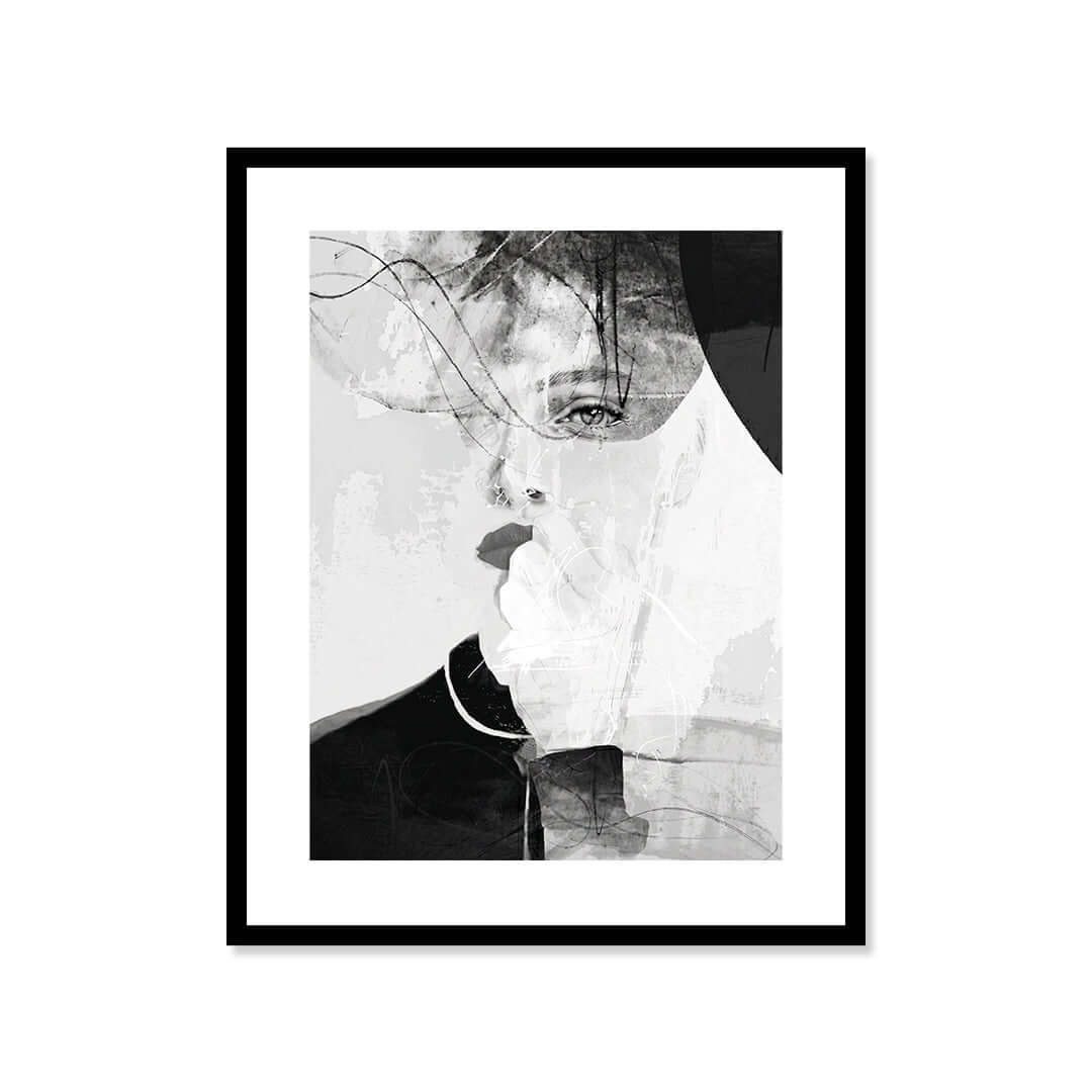 Cuadro Póster Rostro Femenino Abstracto | Decoración Moderna