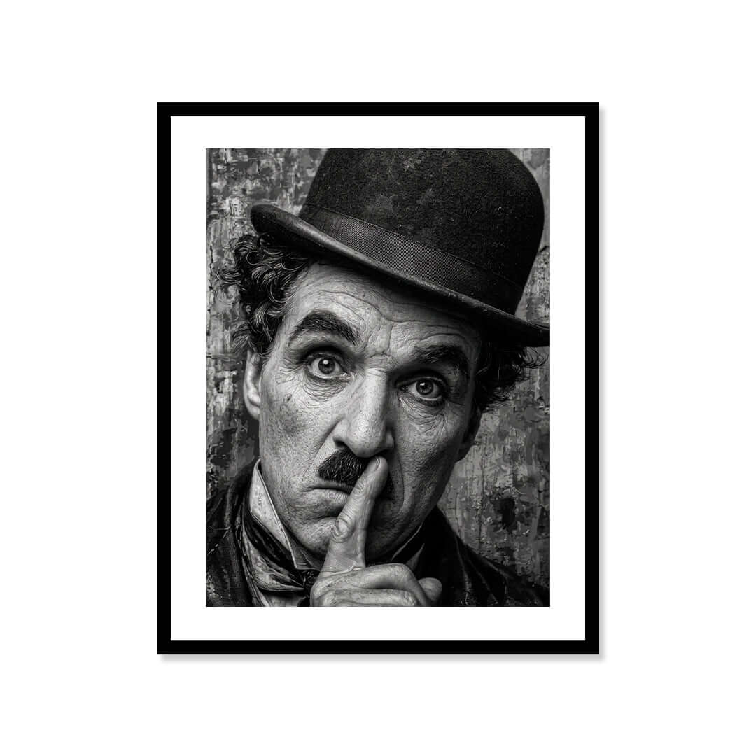 Cuadro Póster Charlie Chaplin | Decoración de Cine Clásico