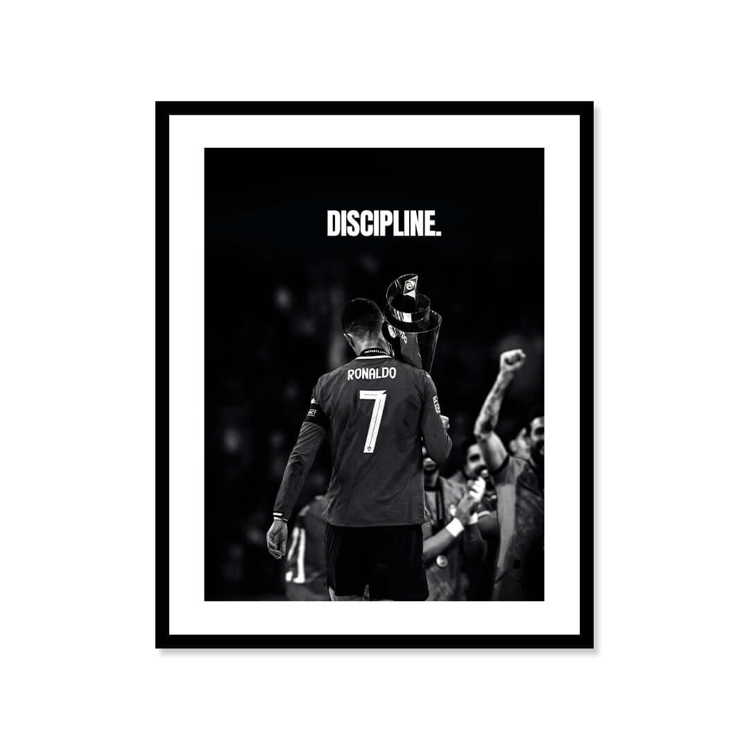 Cuadro Póster Cristiano Ronaldo Discipline | Decoración de Fútbol
