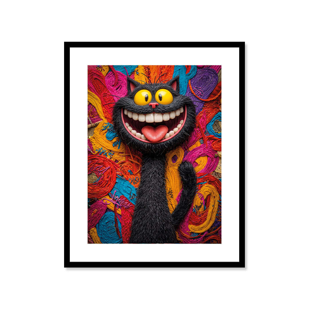 Cuadro Póster Gato Sonriente | Decoración Pop Art