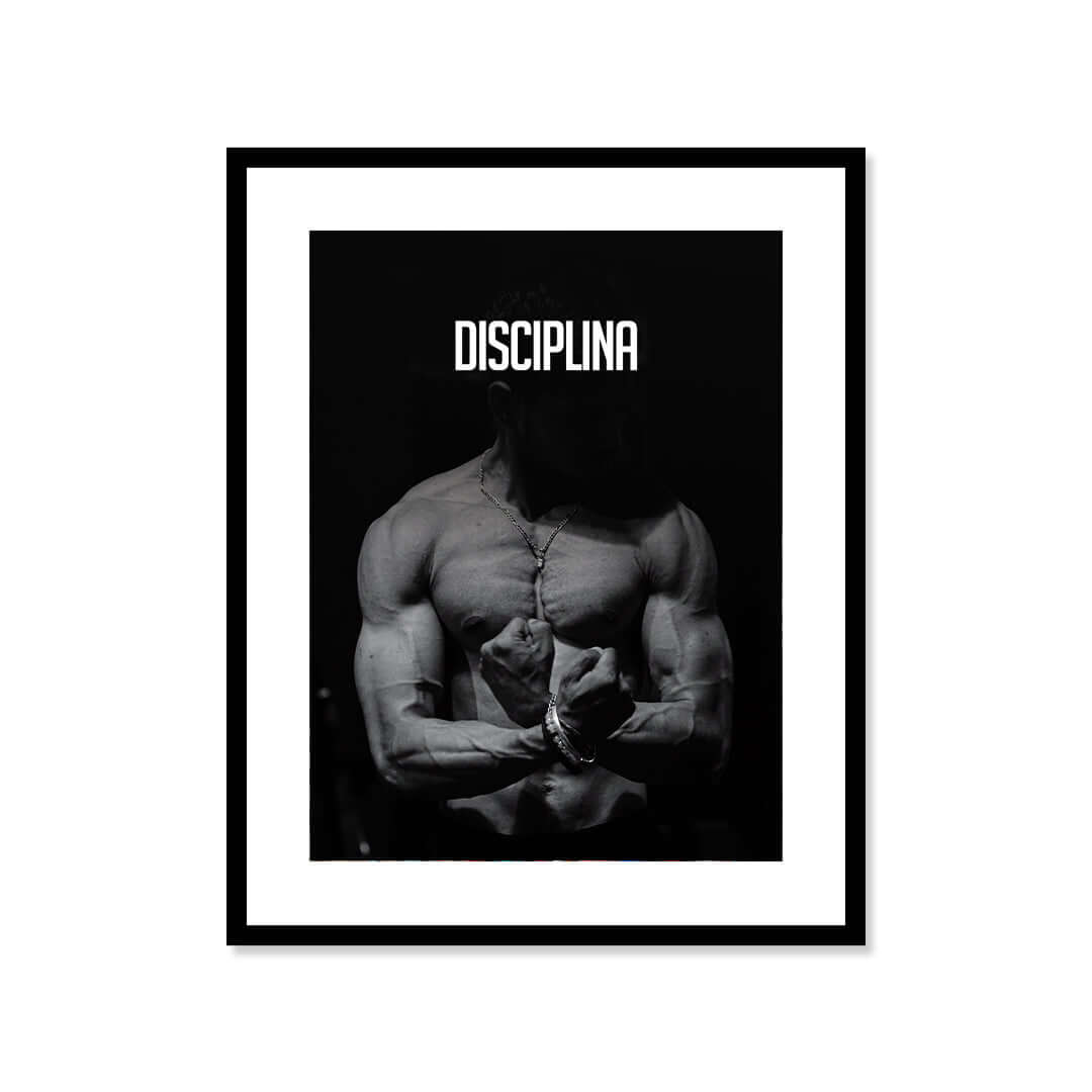 Cuadro Póster Disciplina | Decoración Motivacional Fitness