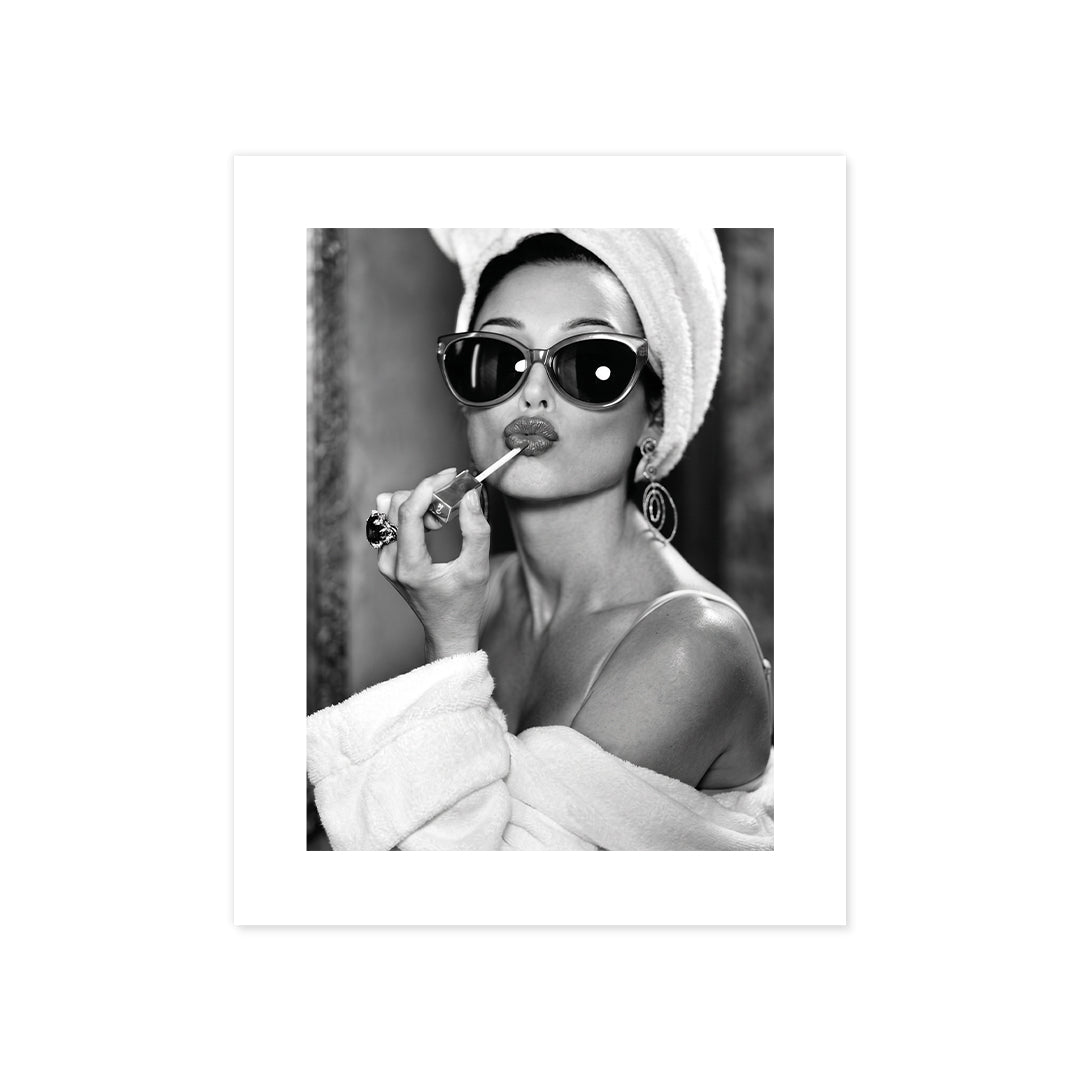 Cuadro Póster Mujer con Gafas de Sol | Decoración Elegante
