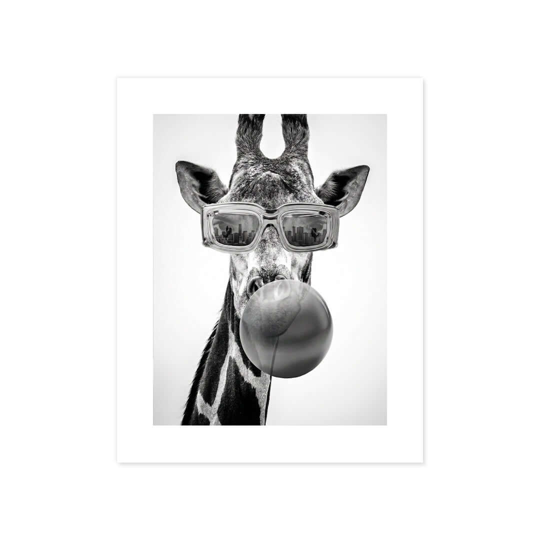 Cuadro Póster Jirafa con Gafas | Decoración Original
