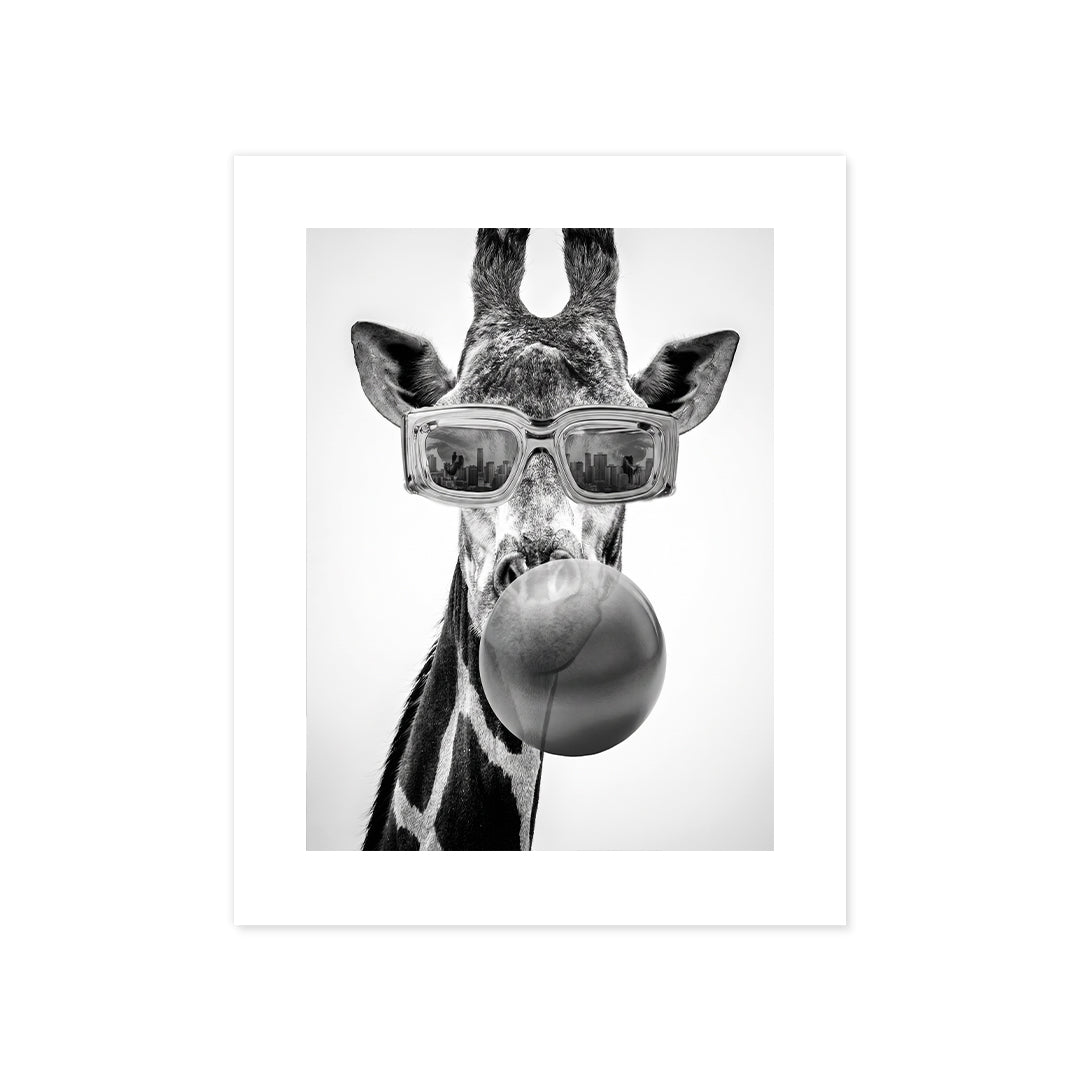 Cuadro Póster Jirafa con Gafas | Decoración Original