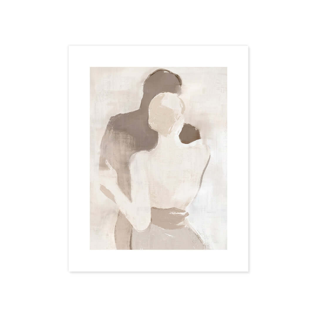 Cuadro Póster Pareja Abstracta | Decoración Beige
