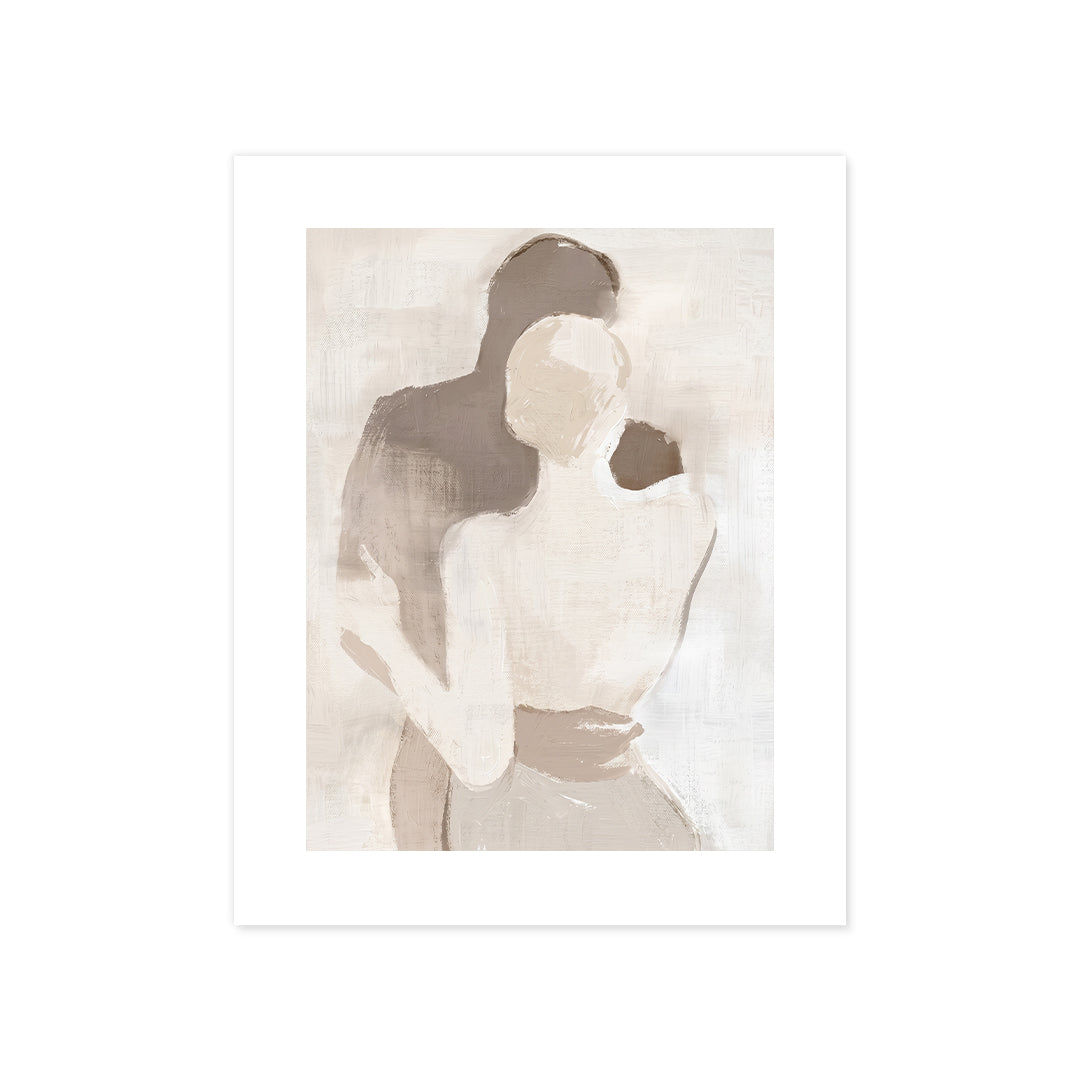 Cuadro Póster Pareja Abstracta | Decoración Beige