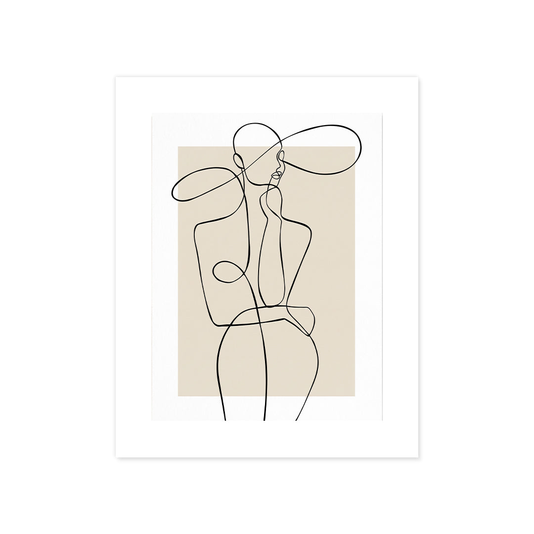 Cuadro Póster Silueta de Mujer | Decoración Minimalista