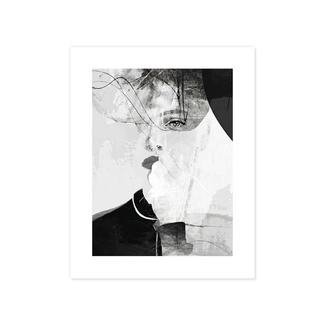 Cuadro Póster Rostro Femenino Abstracto | Decoración Moderna