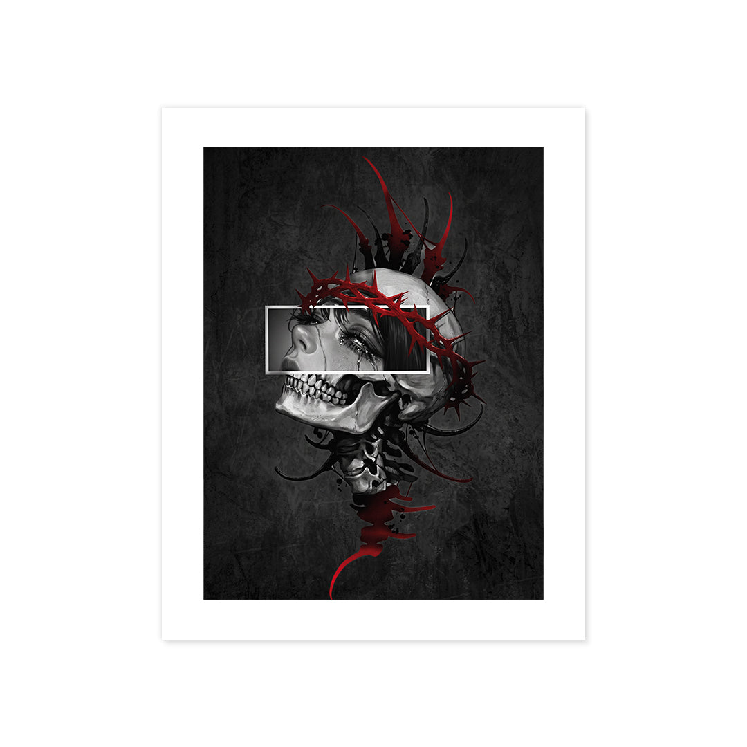 Cuadro Póster Calavera Urbana | Decoración Oscura