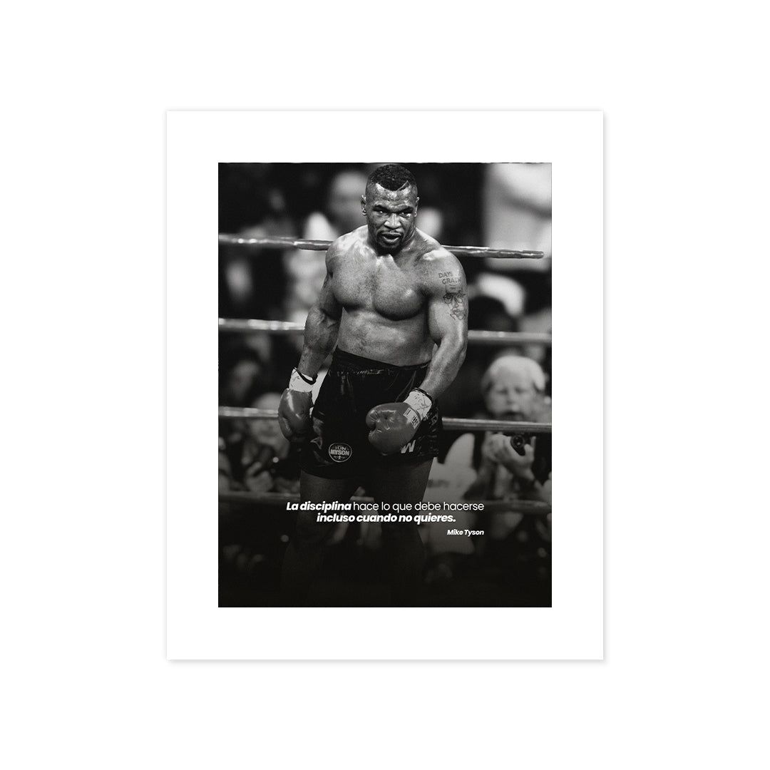 Cuadro Póster Mike Tyson | Decoración de Boxeo