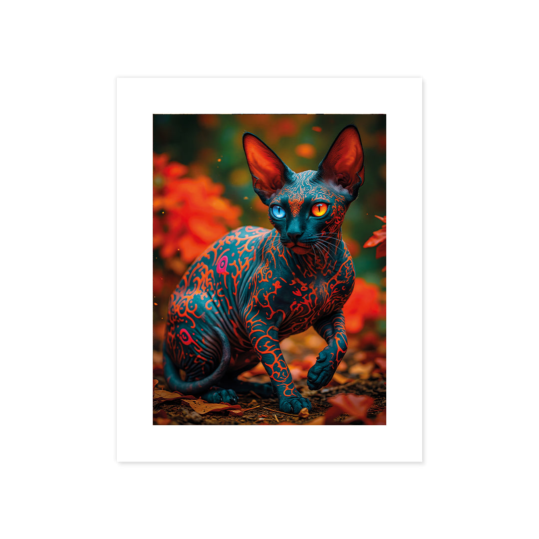 Cuadro Póster Gato Esfinge | Decoración Moderna