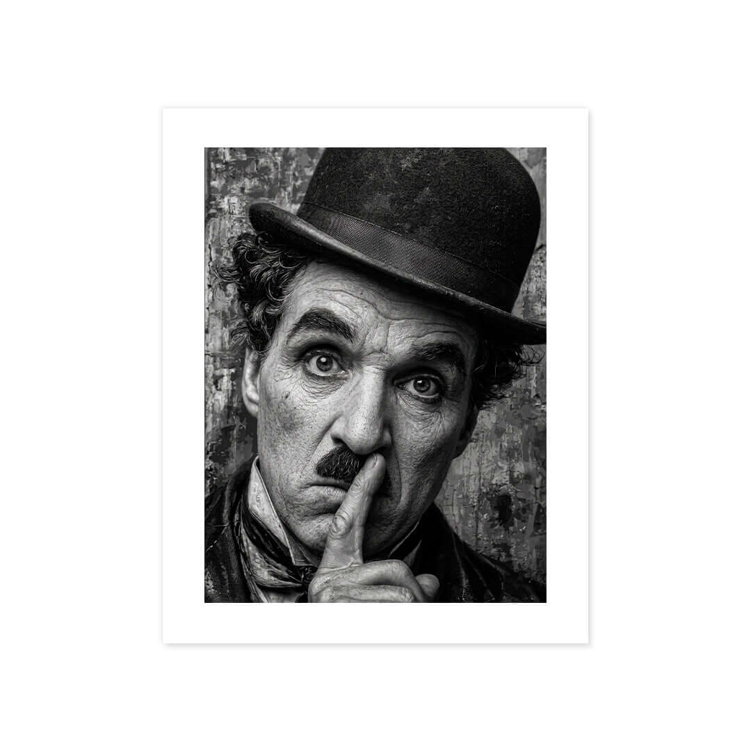 Cuadro Póster Charlie Chaplin | Decoración de Cine Clásico