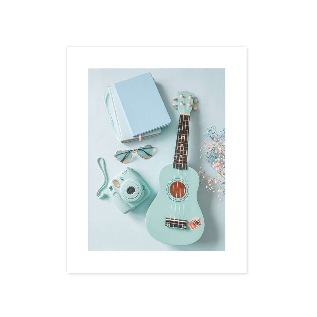Cuadro Póster Guitarra y Cámara | Decoración Musical