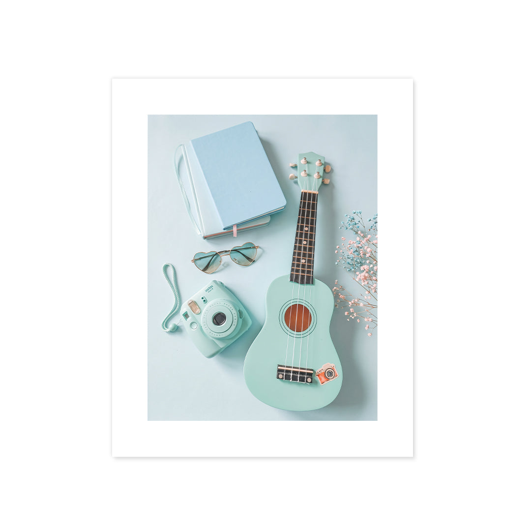 Cuadro Póster Guitarra y Cámara | Decoración Musical