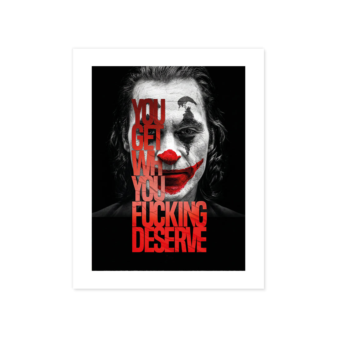Cuadro Póster Joker con Frase | Decoración Oscura